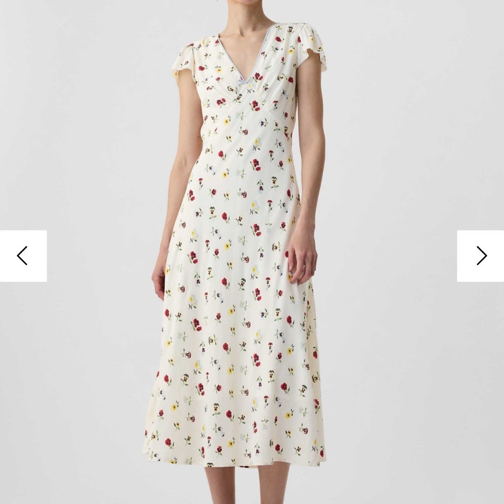 Gap × DÔEN Floral Midi Dress Size 6